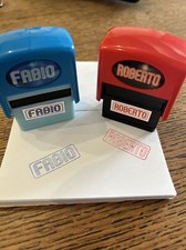 timbro con nome maschio colorato bambino bimbo timbrino