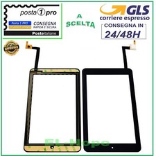 TOUCH SCREEN VETRO Alcatel One Touch 7 P310A P310X DIGITIZER ORIGINALE NERO