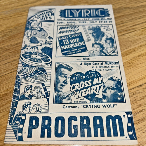 Brochure programma film 1947