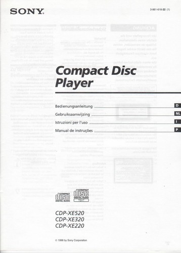 Sony cdp xe520 xe320 - -, xe220