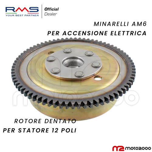 Volano rotore dentato - rotore,