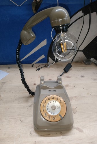 Lampada telefono vintage - telefono,