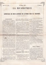 La ricamatrice. Giornale di