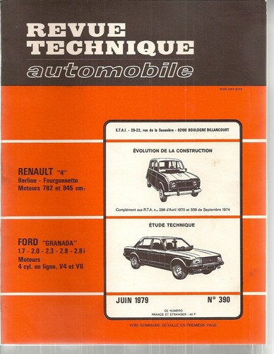 Revue technique automobile 390 - revue,