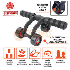 AB ROLLER MACHINE 3 WHEEL XTREME TRAINER BODY CRUNCH GLUETI COSCE ADDOMINALI