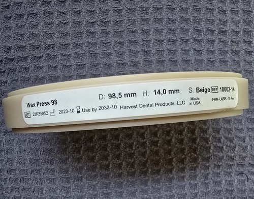 Harvest dental wax press beige - press,