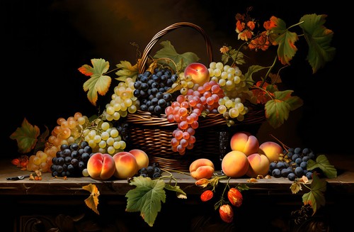 Natura morta classica frutta