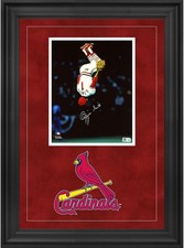 Fotografia Ozzie Smith St. Louis Cardinals Deluxe FRMD firmata 8x10 verticale flip