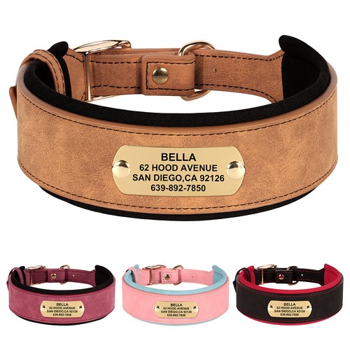 Collare cuoio pelle per - in,