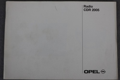 Opel radio cdr - opel, 2005