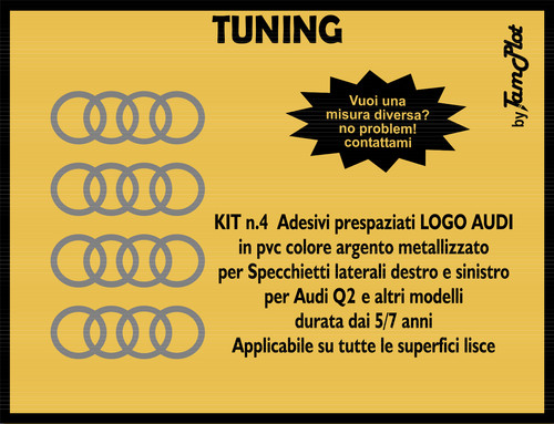 Adesivi audi logo - adesivi,