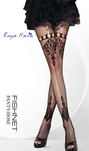 Collant rete nero - a,