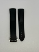 Cinturino orologio Omega gomma nera per 42 mm Planet Ocean Seamaster OEM con fibbia