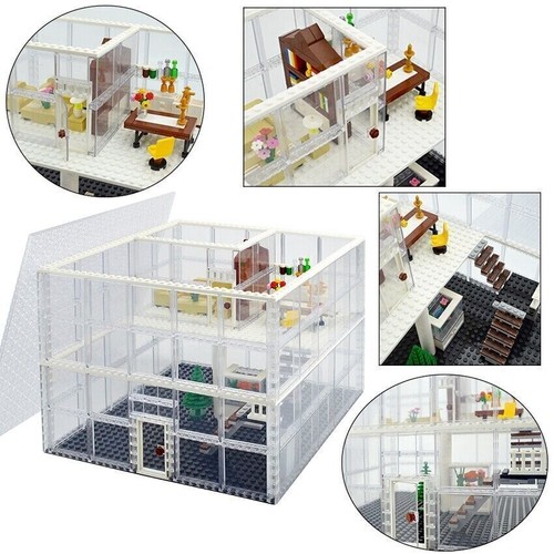 City glass house baseplate - house, 2