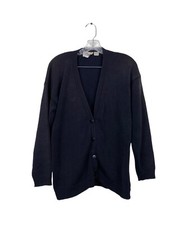 Cardigan donna vintage ottone prugna Nordstrom nero 4 bottoni taglia media