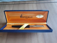 PENNA STILOGRAFICA WATERMAN NERO E DORATA PENNINO ORO 18 KT