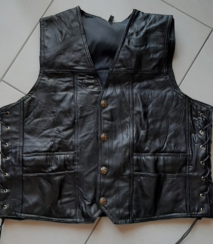 Gilet pelle motociclista - da,