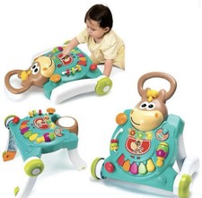 Tavolino primi passi 3 in 1 Walker Table apprendimento musica luci suoni kids