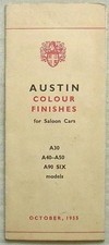 AUSTIN A30 A40-A50 A90 Tabella