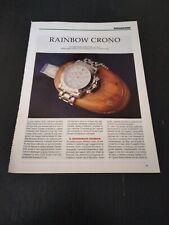 ZENITH RAINBOW CRONO ACCIAIO OROLOGIO VINTAGE CARATTERISTICHE