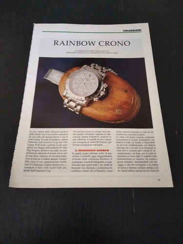Zenith rainbow crono acciaio - rainbow,