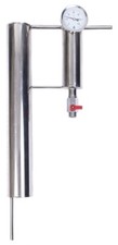 Distillatore di acciaio 45 cm + Sedimentatore + Termometro - Condensatore Graham