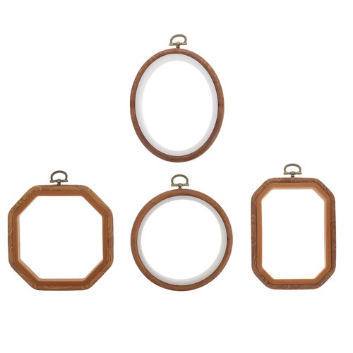 4pcs ricamo hoops manuale - 4pcs,