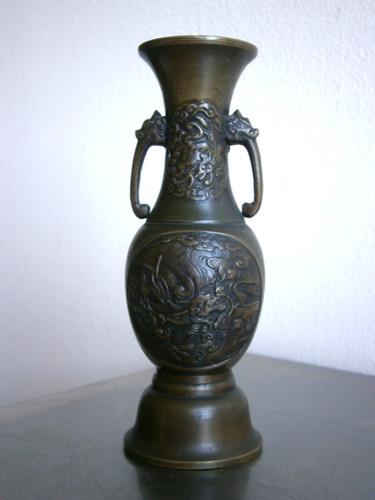 Piccolo vaso bronzo - vaso, patinato