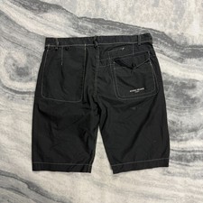 Pantaloncini chino leggeri vintage Stone Island S/S 06' neri taglia 54/large nylon