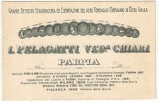 CV- CARTOLINA PUBBLICITARIA I PELAGATTI CHIARI PARMA PARMIGIANO REGGIANO- RVSz23