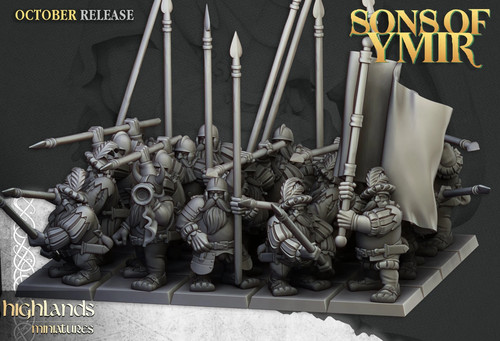 Dwarf pikemen pezzi - dwarf, 8