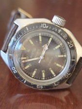 Raro Big Orologio Wostok Antimagnetic Amphibian USSR Soviet Watch  Vintage 39mm