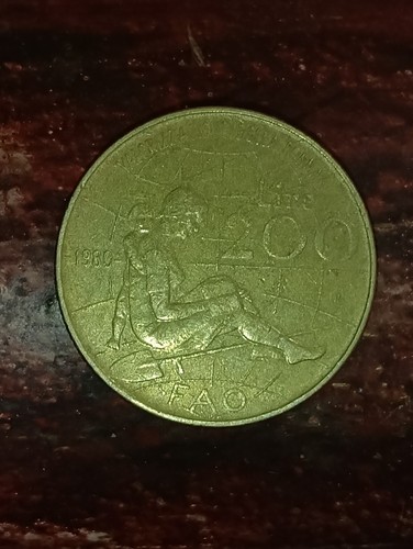 Moneta 200 lire - moneta,