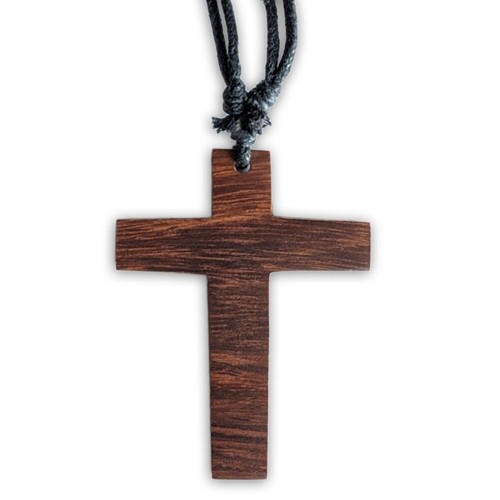 Ciondolo croce legno - ciondolo,