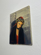 Quadro ritratto donna olio su - quadro,