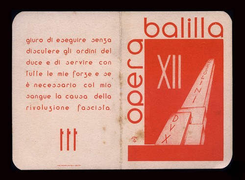 Tessera opera nazionale - tessera,