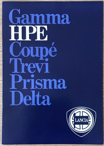 Lancia hpe range depliant auto - hpe,