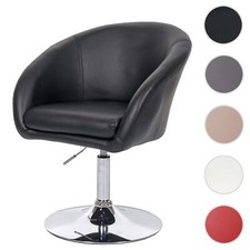 Sedia da Pranzo HWC-F19, Sedia Girevole Poltrona Lounge, Altezza Regolabile Girevole