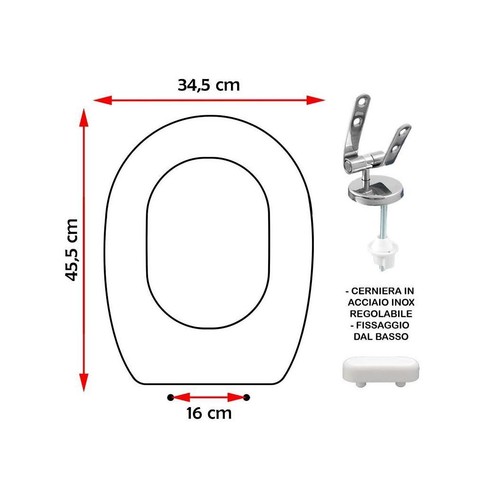 Sedile copriwater compatibile - sedile,