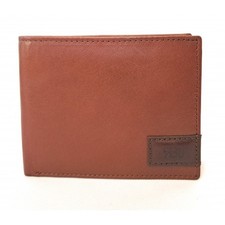 Portafoglio in pelle con patta