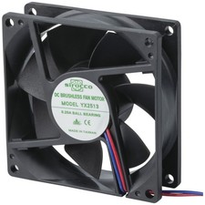 MOTORE VENTILATORE DC BRUSHLESS 80mm 12VDC 0.20A CUSCINETTO A SFERA MODELLO YX2513 80x80x 25mm