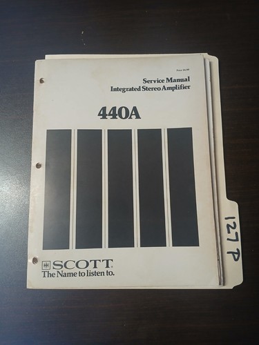 Scott 440a manuale - manuale, di