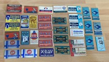 LAMETTE VINTAGE - 34 Unità + 2 di Bartali + Scatolina sigillata lame Deutsche