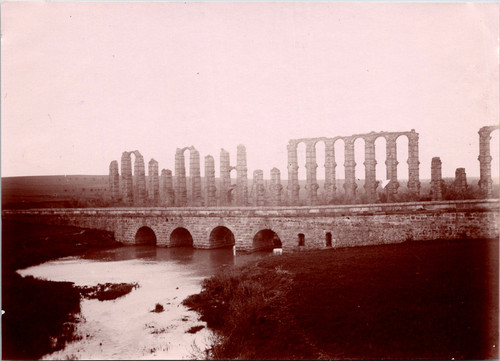 Espagne ruines aqueduc de - ruines,
