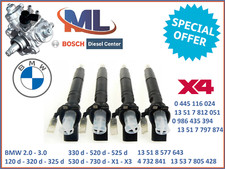 x4 INIETTORI GASOLIO BOSCH 0445116024 0986435394 13537805428 MOTORE 2.0 3.0 BMW 