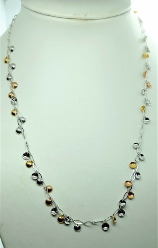 Collana oro bianco giallo 750 - collana,