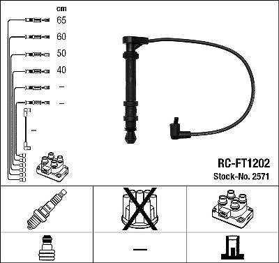 Kit tubi accensione - , ngk