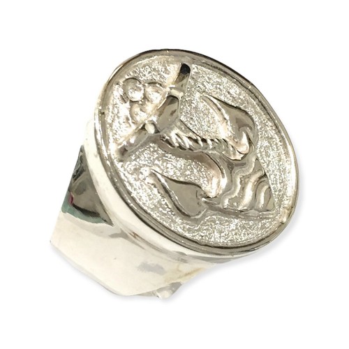 Anello sigillo ovale con - sigillo,
