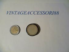 BOTTONE BOUTON GIOIELLO NERO STRASS GHIACCIO ANNI 70 DIAMETRO 3 CM