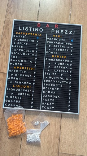 Listino prezzi bar - listino, vintage